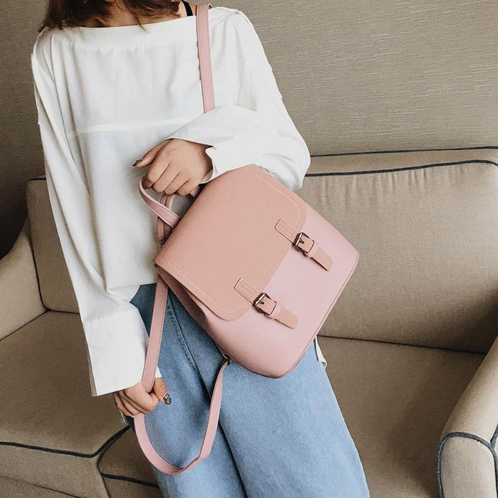 Small Vegan Leather Backpack Purse