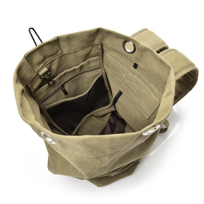 Military Canvas Army Duffle Backpack From Pesann