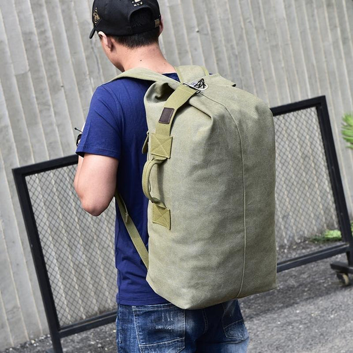 Military Canvas Army Duffle Backpack From Pesann