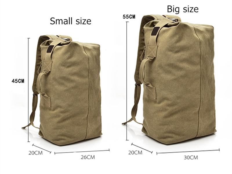 Military Canvas Army Duffle Backpack From Pesann