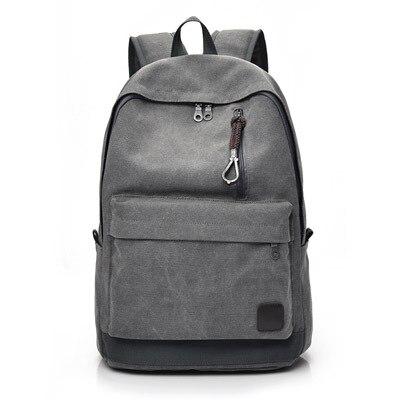 Simple Vintage Canvas School Backpack