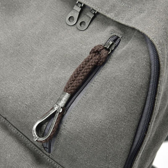 Simple Vintage Canvas School Backpack