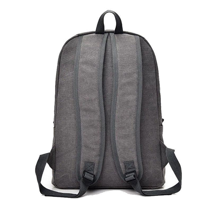 Simple Vintage Canvas School Backpack