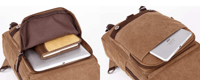 Vintage Canvas Shoulder Sling Bag Backpack