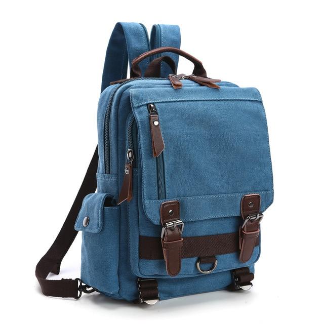 Vintage Canvas Shoulder Sling Bag Backpack