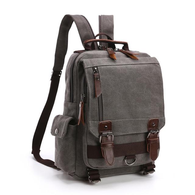 Vintage Canvas Shoulder Sling Bag Backpack