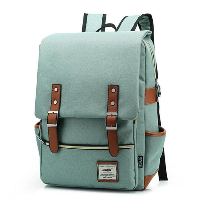 Vintage Travel Laptop School Backpack