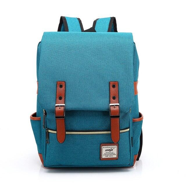 Vintage Travel Laptop School Backpack