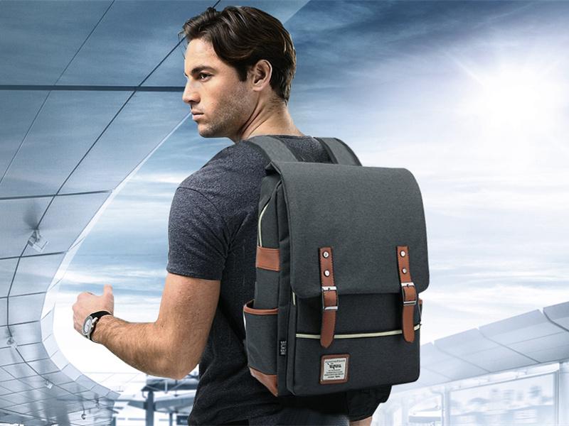 Vintage Travel Laptop School Backpack