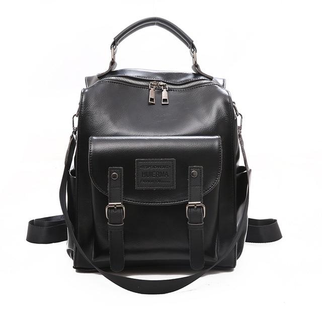 Vintage Satchel Leather Backpack Purse