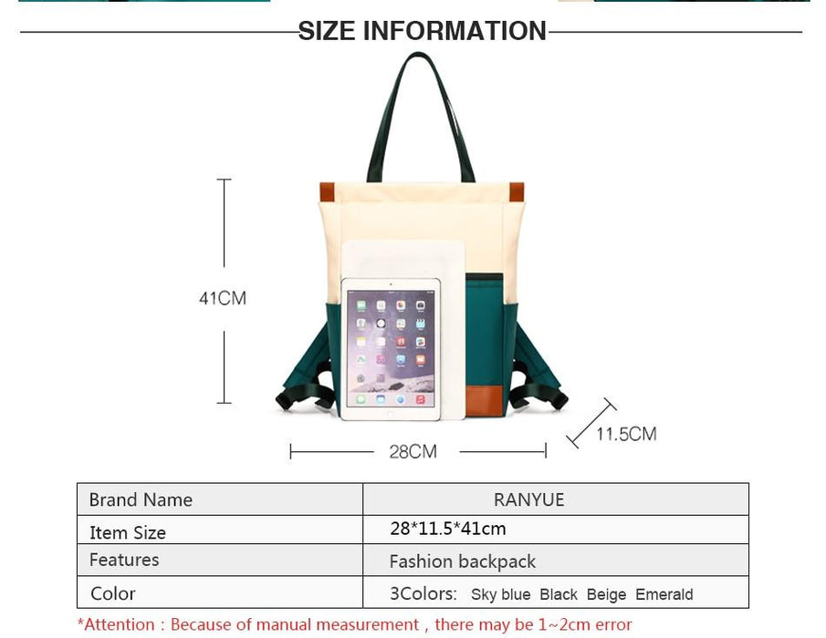 Lightweight Waterproof Convertible Travel Backpack