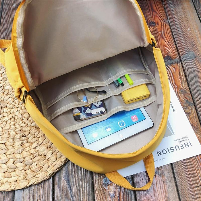 Waterproof Nylon Mochilas School Backpack