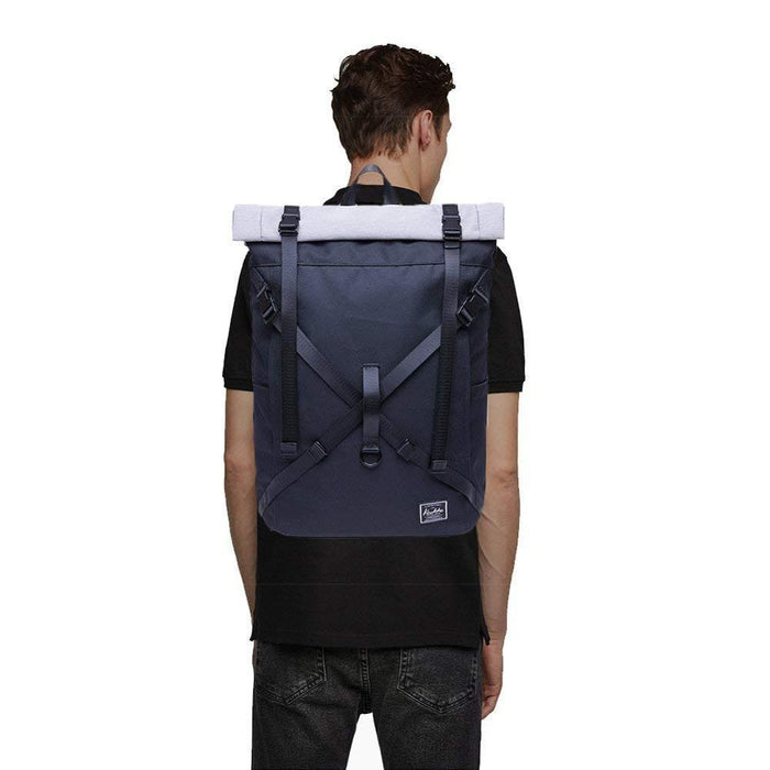 Roll Top Waterproof Travel Backpack For Hiking
