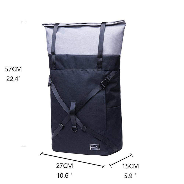 Roll Top Waterproof Travel Backpack For Hiking