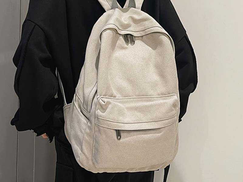 Basic Canvas School Backpack