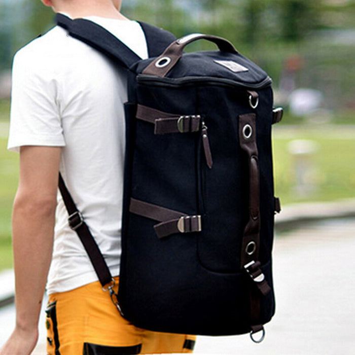 Large Canvas Convertible Duffle Bag Backpack