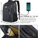 Large Work Laptop Backpack For Business Waterproof Travel Computer Bag