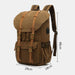 High Capacity Travel Laptop Canvas Backpack