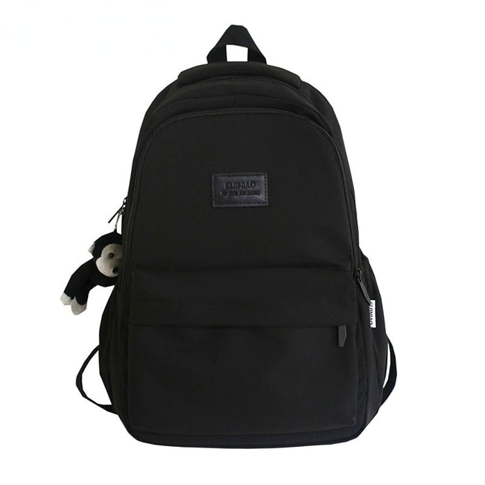 Korean Style Waterproof Backpack, Black