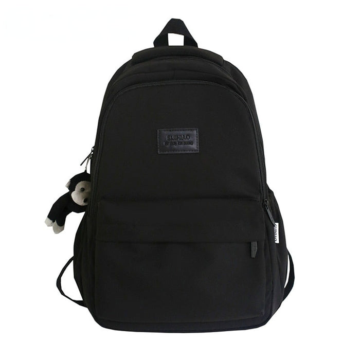 Korean Style Waterproof Nylon School Backpack