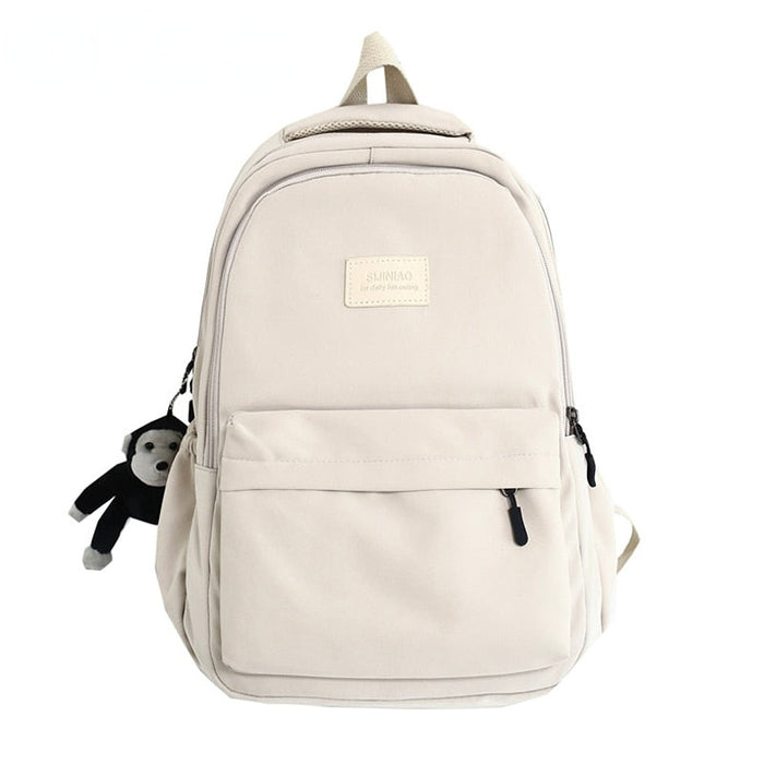 Korean Style Waterproof Nylon School Backpack