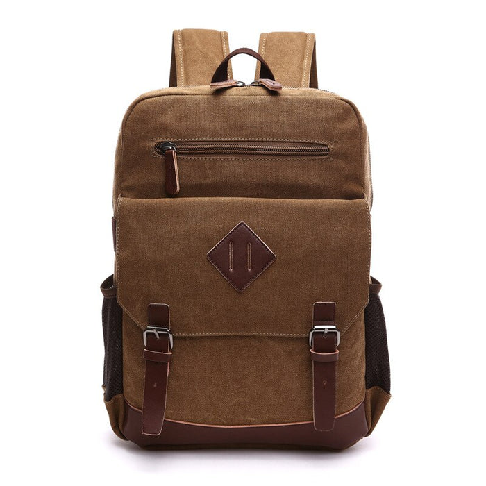 Vintage Canvas Laptop Backpack for Men - School & Travel Bookpack
