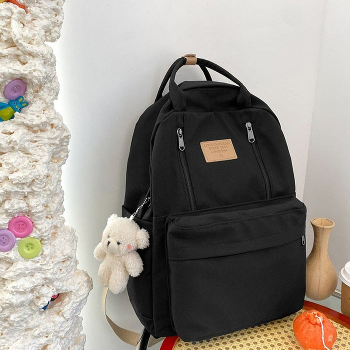 Korean Style School Backpack Tote Bag —