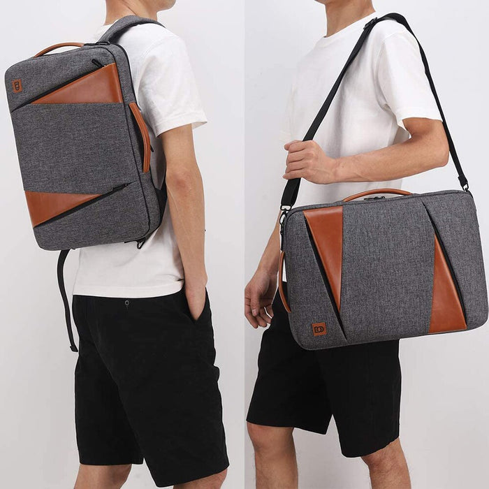 Slim Convertible Laptop Backpack Shoulder Bag