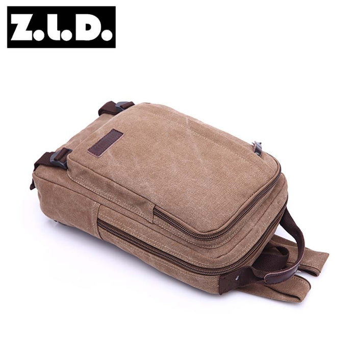 Small Vintage Canvas Sling Backpack
