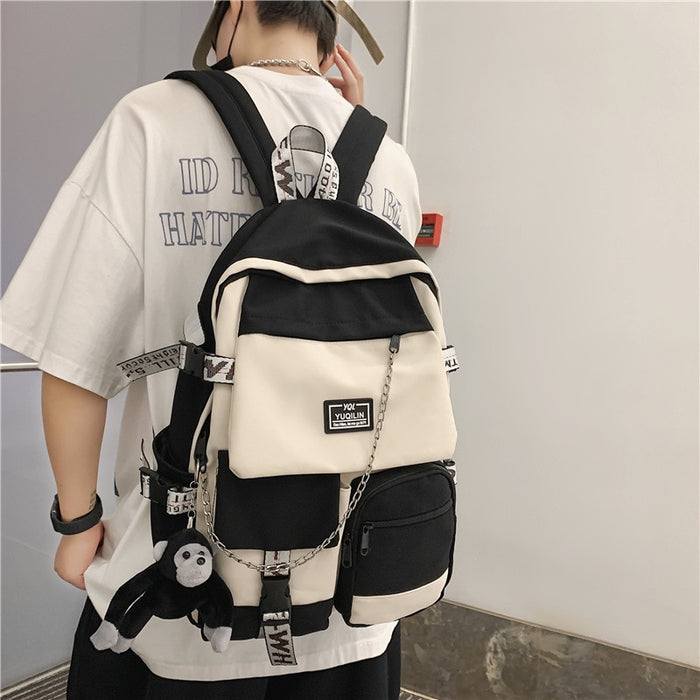 Front Pocket Large Waterproof School Backpack