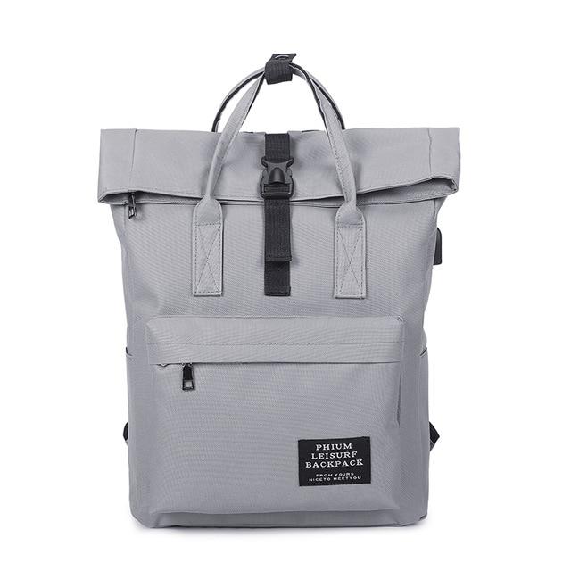 Canvas & Rolltop Backpack + USB