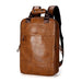 Faux Leather Travel Laptop Backpack