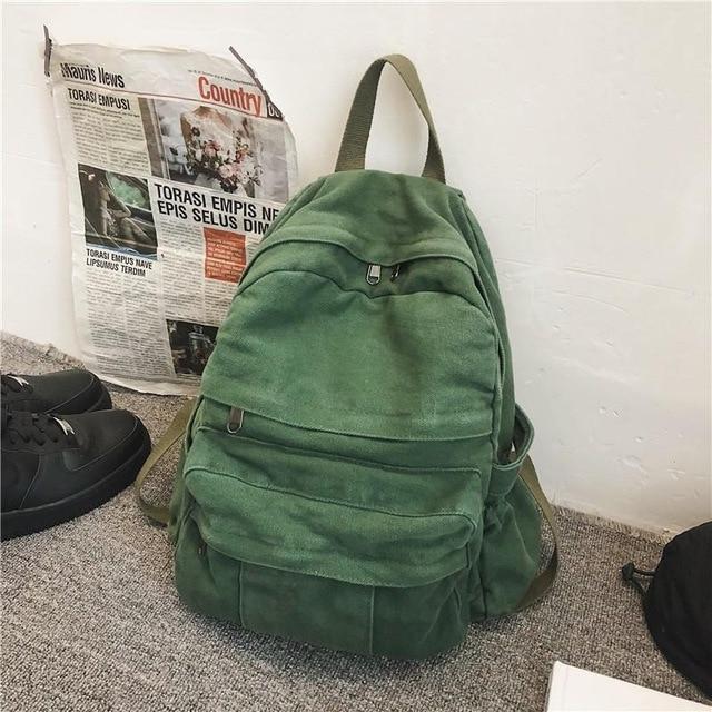 Plain Backpack - Back To School College Bag Retro Fashion Unisex Rucksack  Bags | eBay