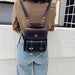 Soft Faux Leather Mini Backpack Purse