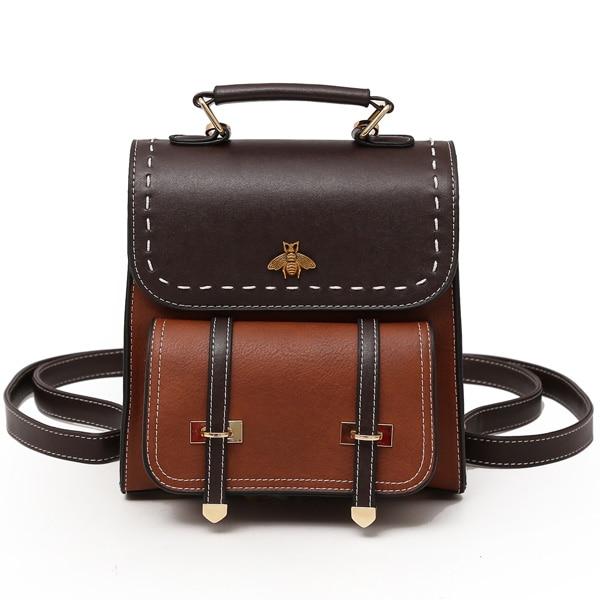 Zibeline Backpack - Soft khaki Brown - vintage men's backpack