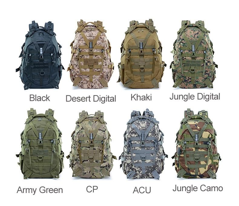 Military Style MOLLE Tactical Backpack Rucksack
