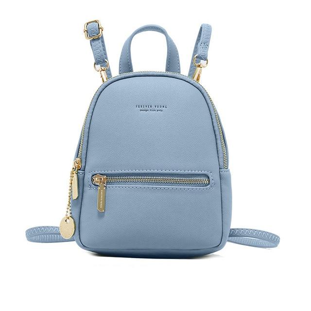 Mini Soft Touch Faux Leather Backpack
