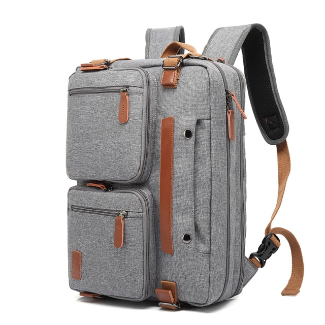 3 in 1 Convertible Laptop Backpack Messenger Bag