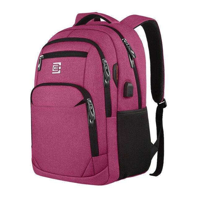 Large Work Laptop Backpack For Business Waterproof Travel Computer Bag