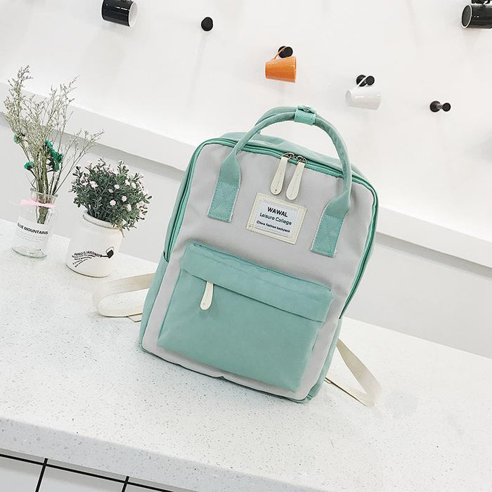 Korean Style Canvas Tote Backpack