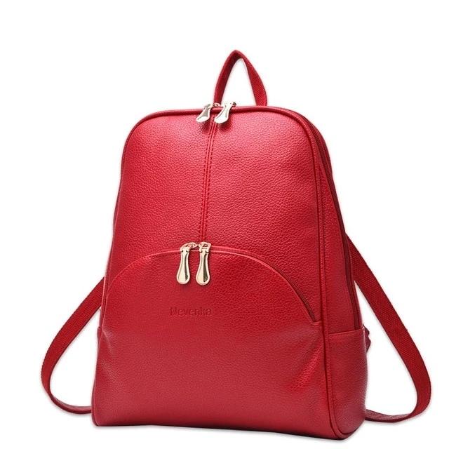 Amazon.com: QZJLHH Top Leather Backpack for Women's - Large Capacity Simple  Purse Shoulder Bag,for Work Conference Shopping Travel (Color : Red) :  Clothing, Shoes & Jewelry
