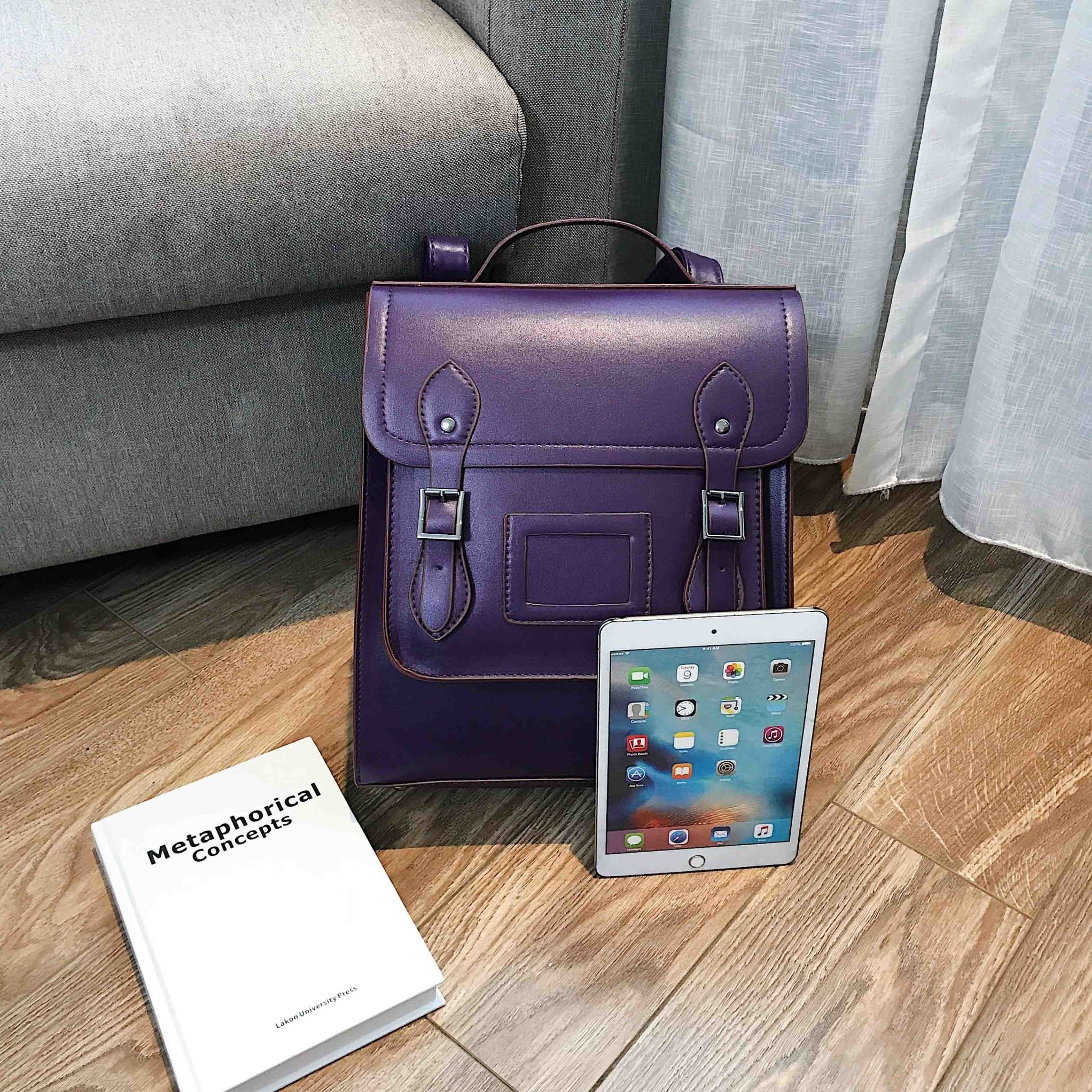 Satchel Bag, British Style Faux Leather Satchel Backpack For School ...