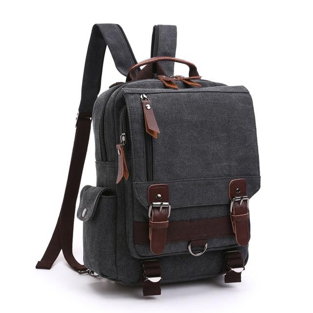 Vintage Canvas Shoulder Sling Bag Backpack